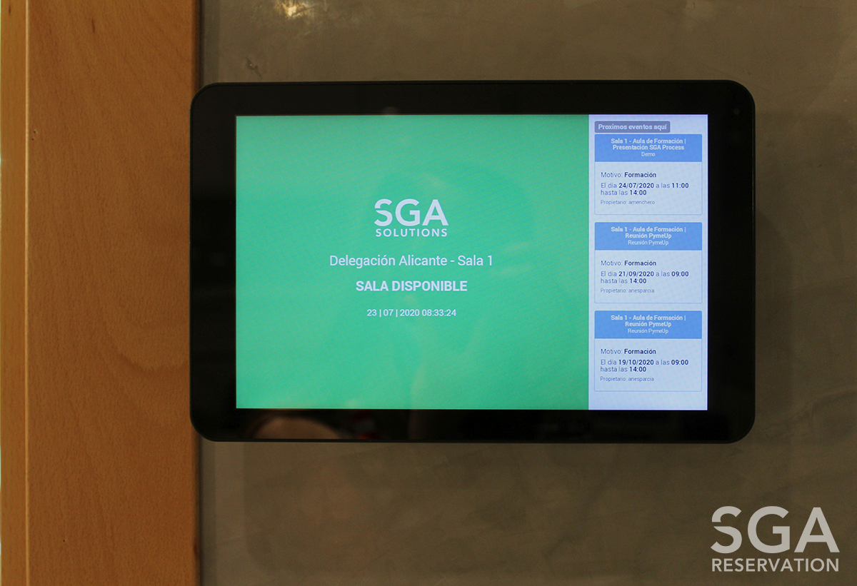 SGA rooms screen